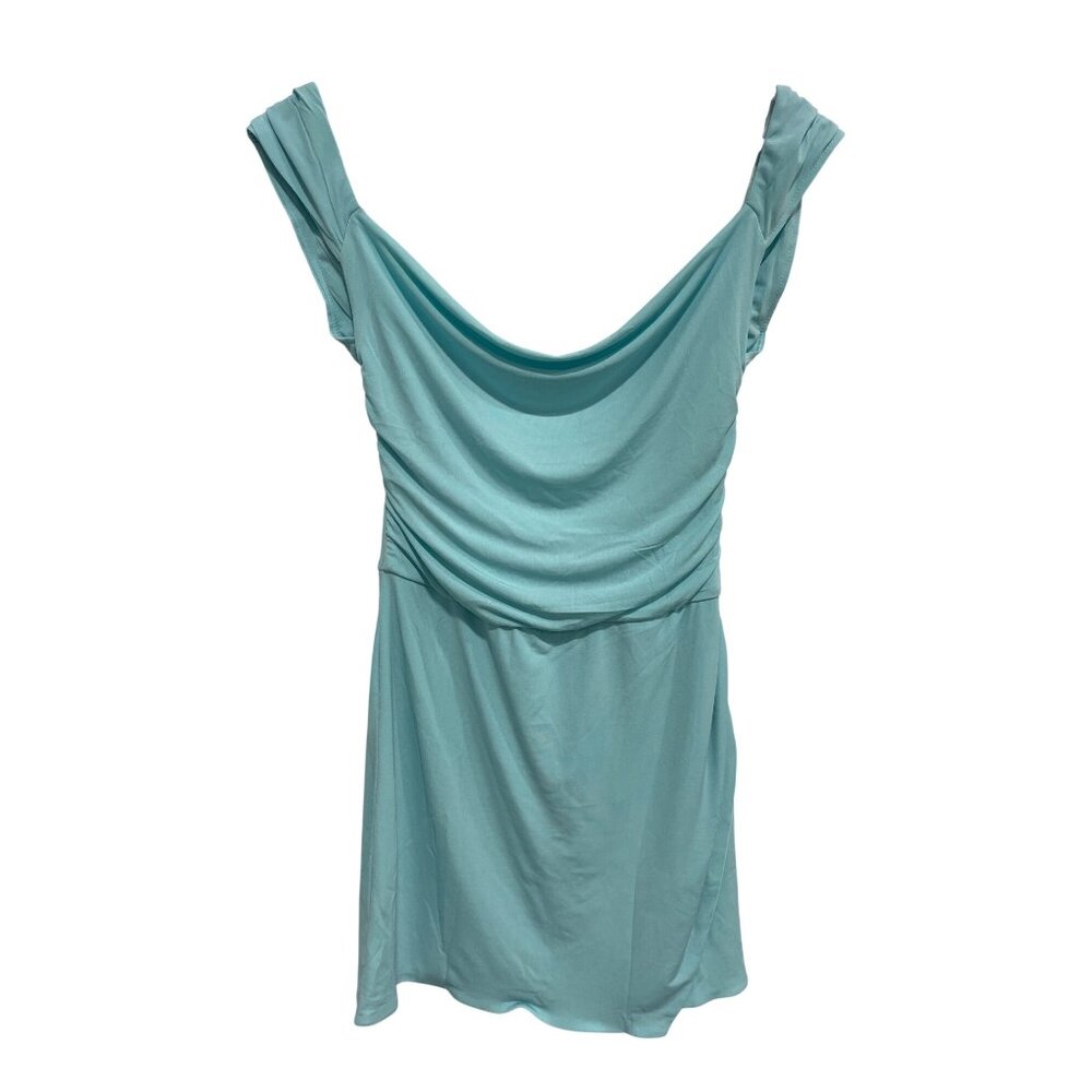 Hello Molly Fashion Icon Mini Dress Size 4 Sleeveless Tie Back Light Blue NEW - Picture 3 of 10